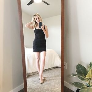 Free People textured striped mini dress